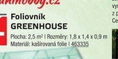 Foliovník GREENHOUSE - UNI HOBBY akcniletaky.com
