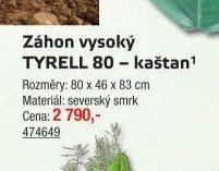 Záhon vysoký TYRELL 80 - kaštan - UNI HOBBY akcniletaky.com