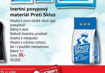 Inertní posypový materiál Proti Skluz - UNI HOBBY akcniletaky.com