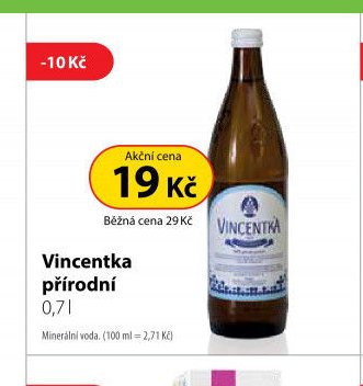Vincentka přírodní 0,7 l