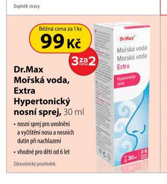 Dr.Max Mořská voda, Extra Hypertonický nosní sprej