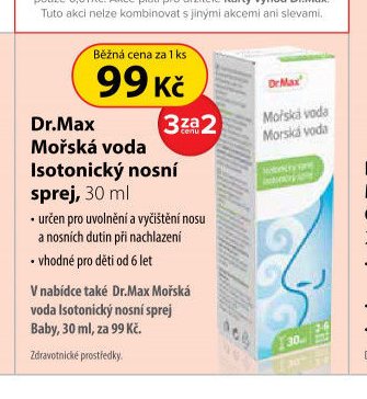 Dr.Max Mořská voda Isotonický nosní sprej