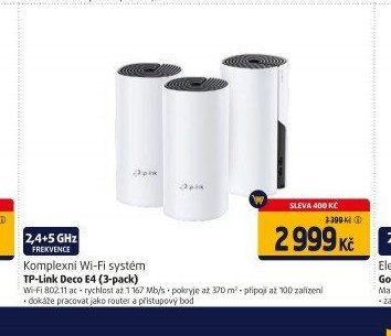 Komplexní Wi-Fi systém TP-Link Deco E4 (3-pack)