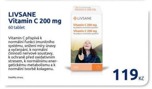 LIVSANE Vitamin C 200 mg