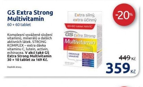 GS Extra Strong Multivitamin 60+60 tablet