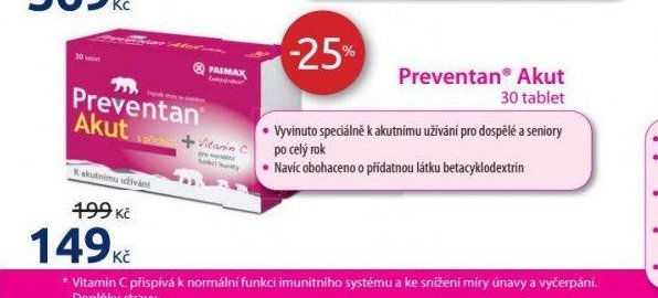 Preventan Akut 30 tablet