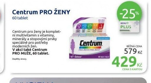 Centrum PRO ŽENY 60 tablet