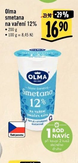 Olma smetana na vaření 12%