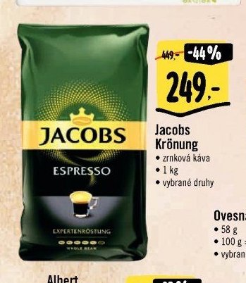 Jacobs Krönung zrnková káva 1 kg