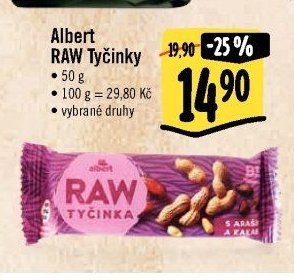 Albert RAW Tyčinky 50 g