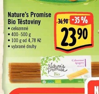 Nature's Promise Bio Těstoviny