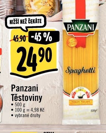 Panzani Těstoviny