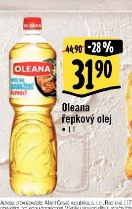 Oleana řepkový olej