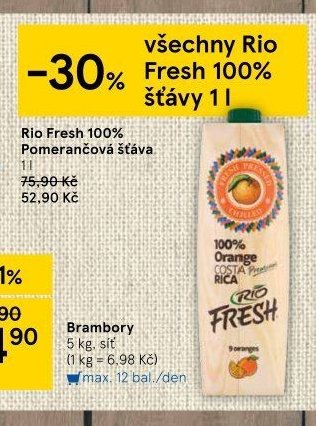 Rio Fresh 100% Pomerančová šťáva