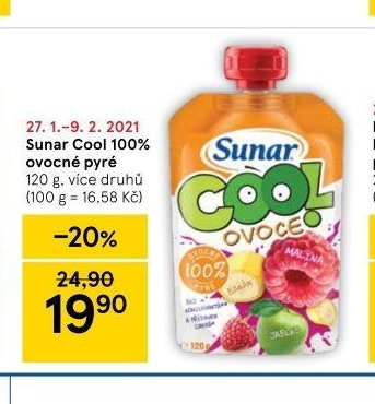 Sunar Cool 100% ovocné pyré