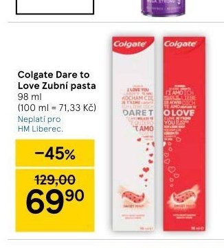 Colgate Dare to Love Zubní pasta