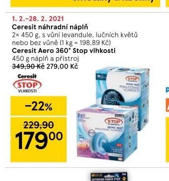 Ceresit náhradní náplň / Ceresit Aero 360° Stop vlhkosti