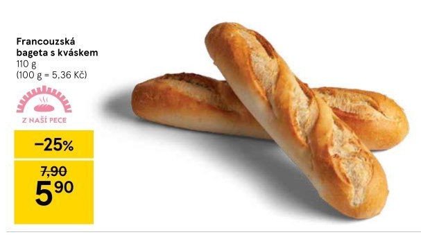 Francouzská bageta s kváskem