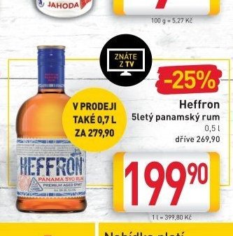 Heffron 5letý panamský rum