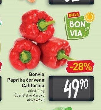Bonvia Paprika červená California