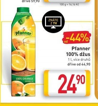 Pfanner 100% džus