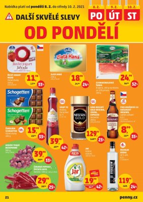 akční leták Penny Market 4.2.2021-10.2.2021
