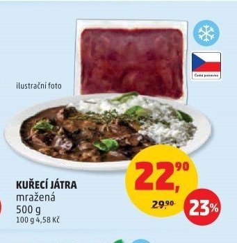 KUŘECÍ JÁTRA mražená 500 g