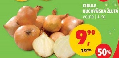 Cibule kuchyňská žlutá