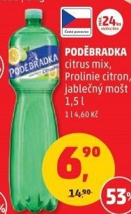 Ochucená voda Poděbradka