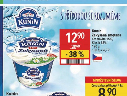 Kunín Zakysaná smetana