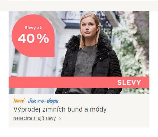 Výprodej zimních bund a módy