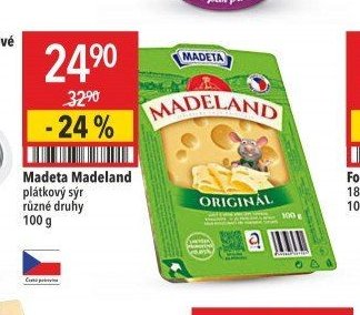 Madeta Madeland plátkový sýr