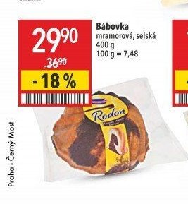Bábovka mramorová, selská