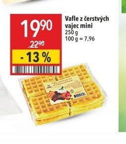 Vafle z čerstvých vajec mini
