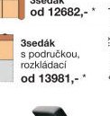 3sedák s područkou, rozkládací - Sconto nábytek akcniletaky.com