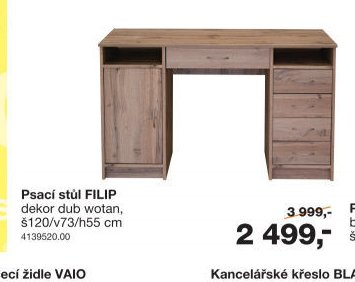 Psací stůl FILIP - Sconto nábytek akcniletaky.com
