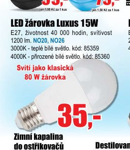 LED žárovka Luxus 15W