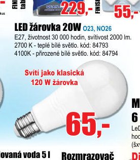 LED žárovka 20W
