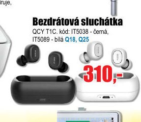 Bezdrátová sluchátka QCY T1C