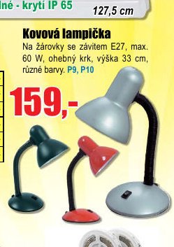 Kovová lampička