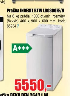 Pračka INDESIT BTW L60300EE/N