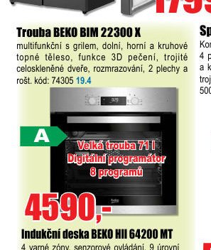Trouba BEKO BIM 22300 X