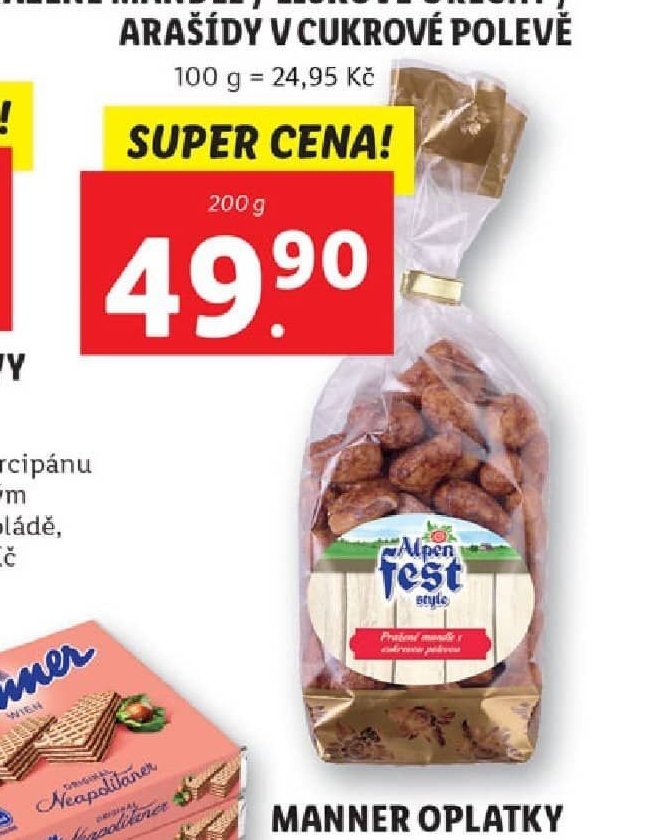 Pražené mandle / lískové ořechy / arašídy v cukrové polevě