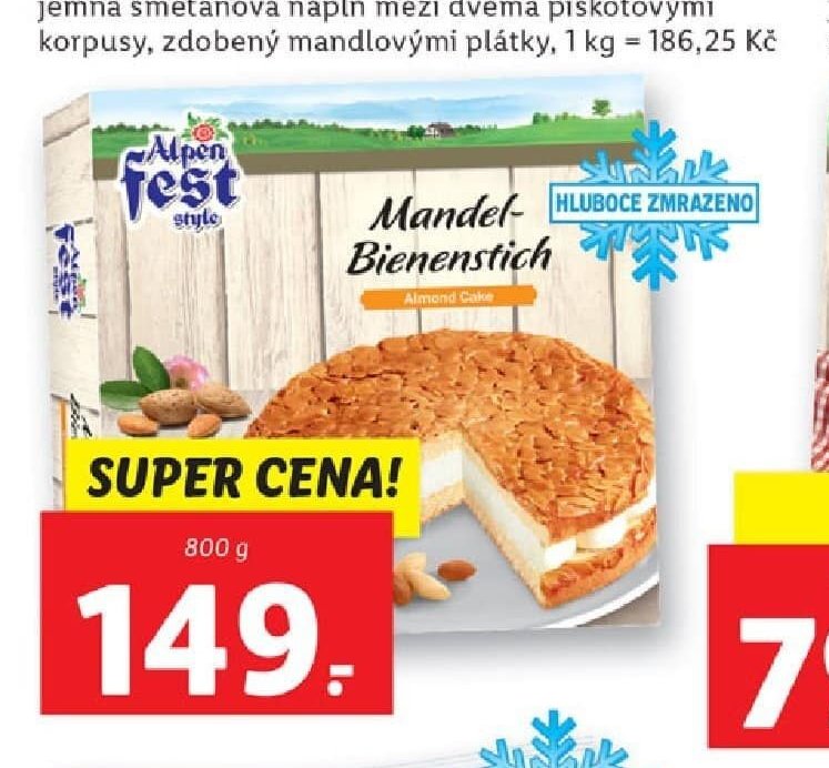 Mandlový dort