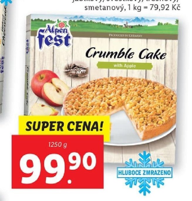 Koláč sypaný drobenkou