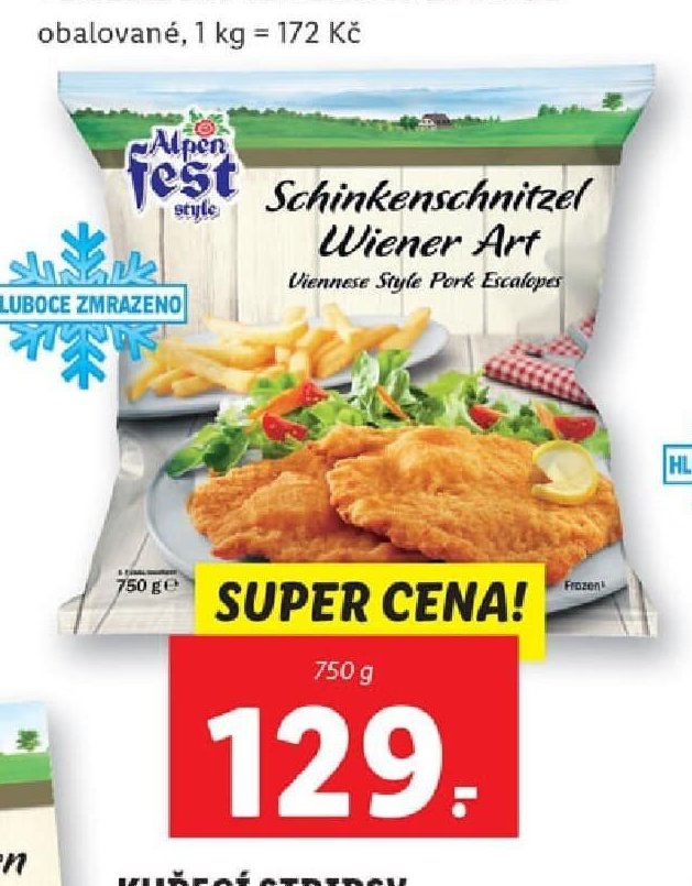 Řízky z vepřové pečeně na vídeňský způsob