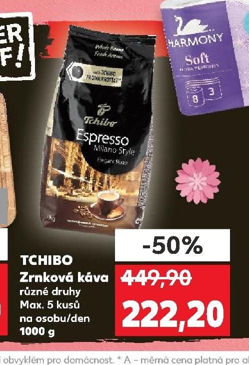 TCHIBO Zrnková káva 1000 g