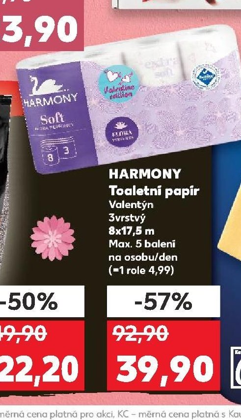 HARMONY Toaletní papír 8x17,5 m
