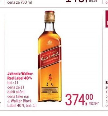Johnnie Walker Red Label 40%
