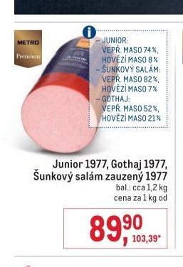 Junior 1977, Gothaj 1977, Šunkový salám zauzený 1977